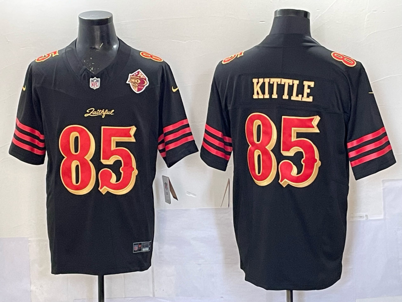 Men San Francisco 49ers #85 Kittle black Limited Nike NFL 2025 Jersey 05->buffalo bills->NFL Jersey